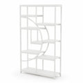Scaffale a 5 Ripiani in Metallo Verniciato Bianco