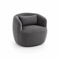Poltrona in velluto a coste grigio 75x75x70 cm