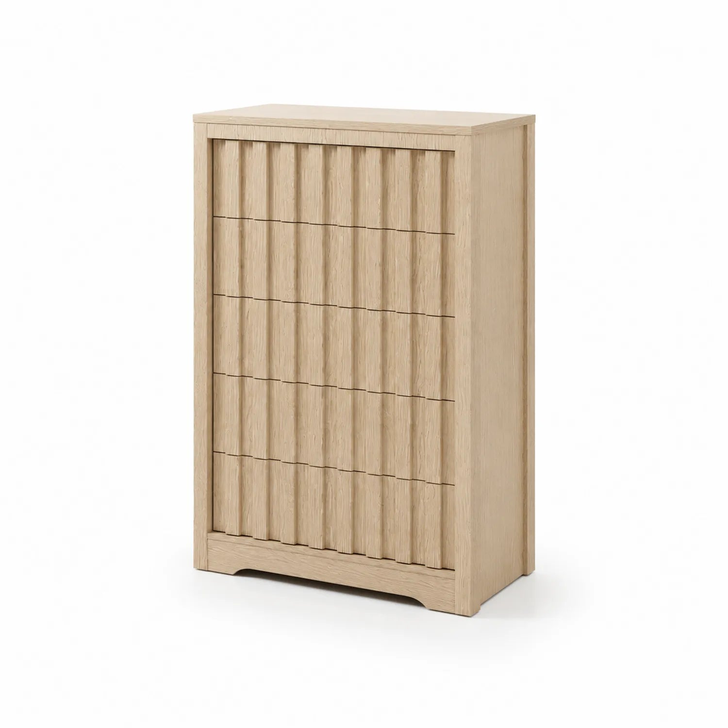 Cassettiera in Legno di Quercia con 5 Cassetti