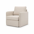 Poltrona in Tessuto Beige con Imbottitura in Schiuma