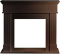 Camino in Legno Massiccio Cambridge Noce 110x36x100 cm