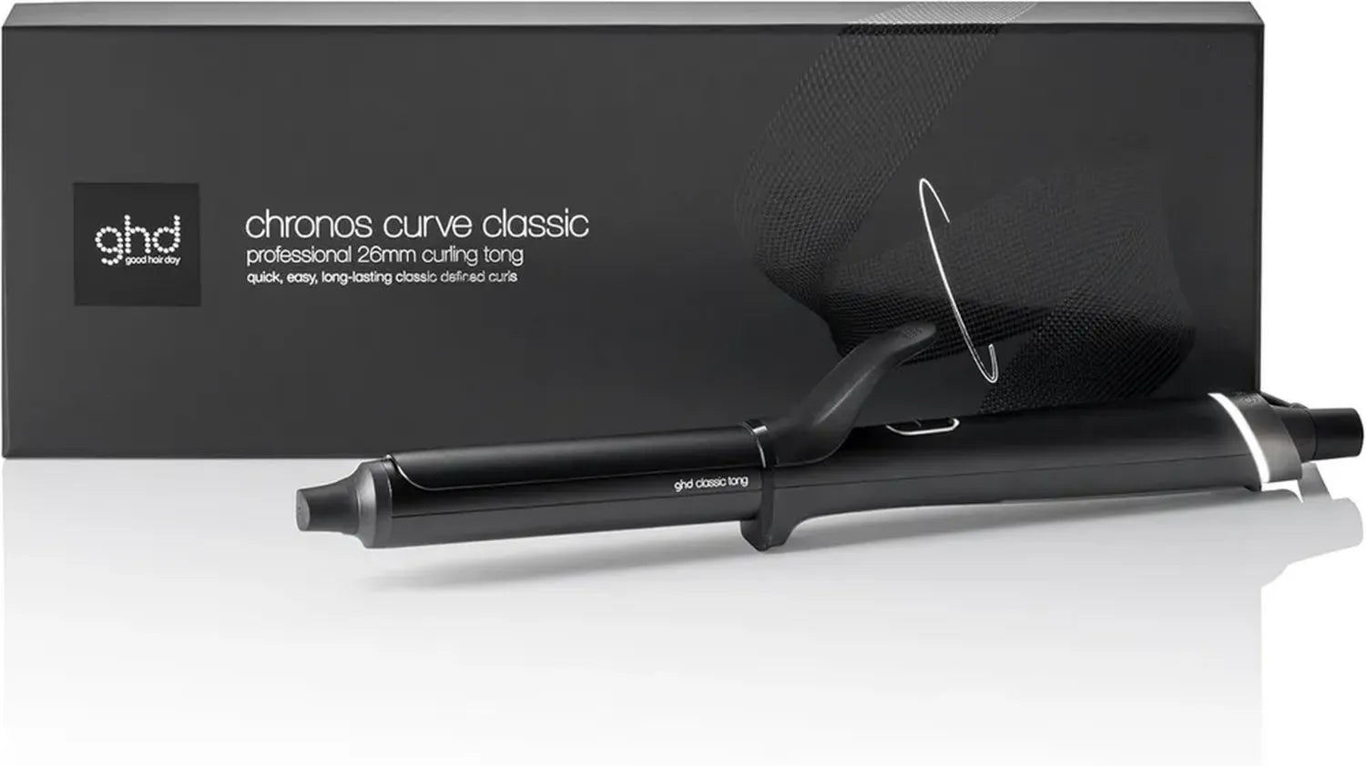 ghd Ferro Arricciacapelli Professionale Nero - Onde Durature per Tutte le Lunghezze - Spina EU
