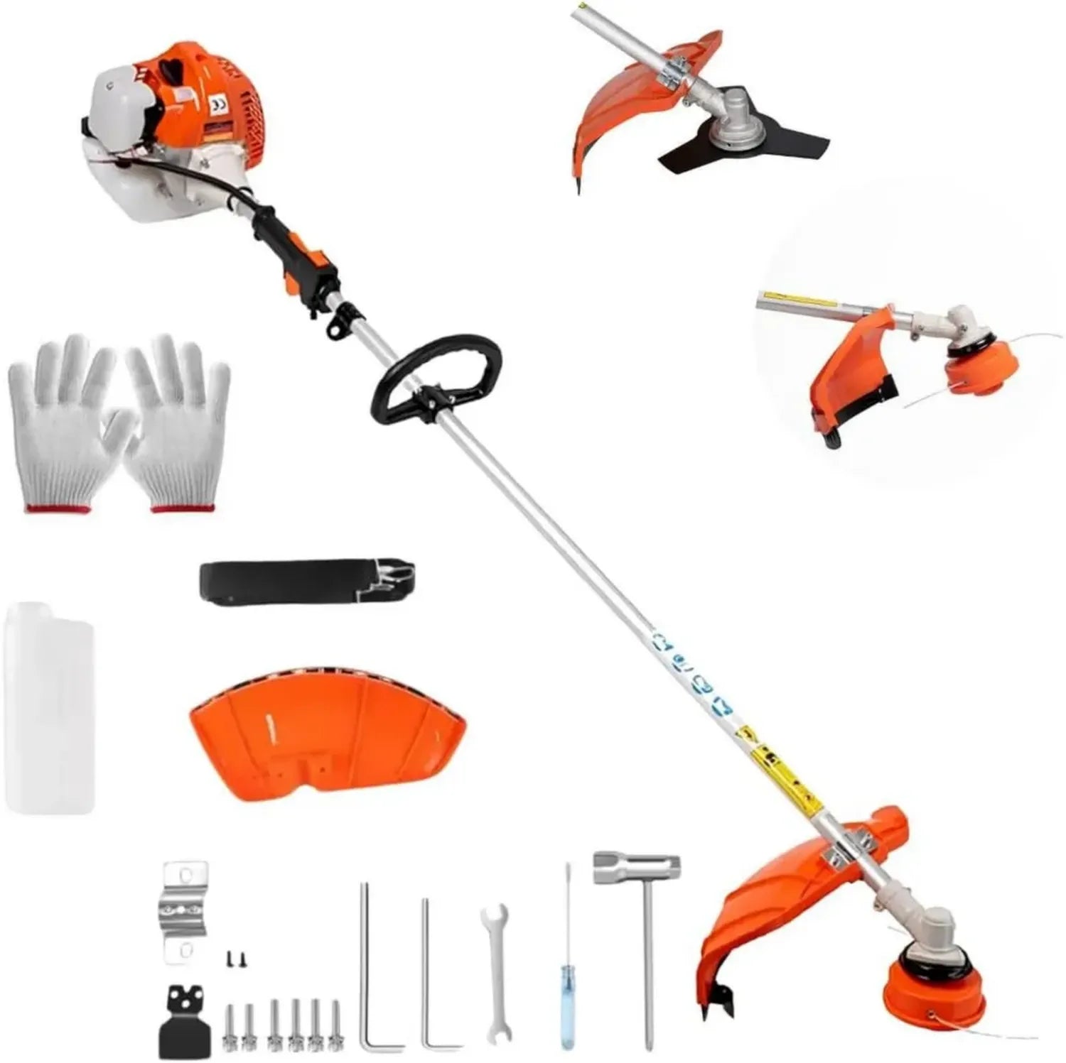 Tagliabordi a Scoppio 52cc con Accessori Professionali e Lame Rinforzate