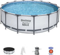 Piscina Rotonda Steel PRO Max 56438 in PVC Blu di Bestway