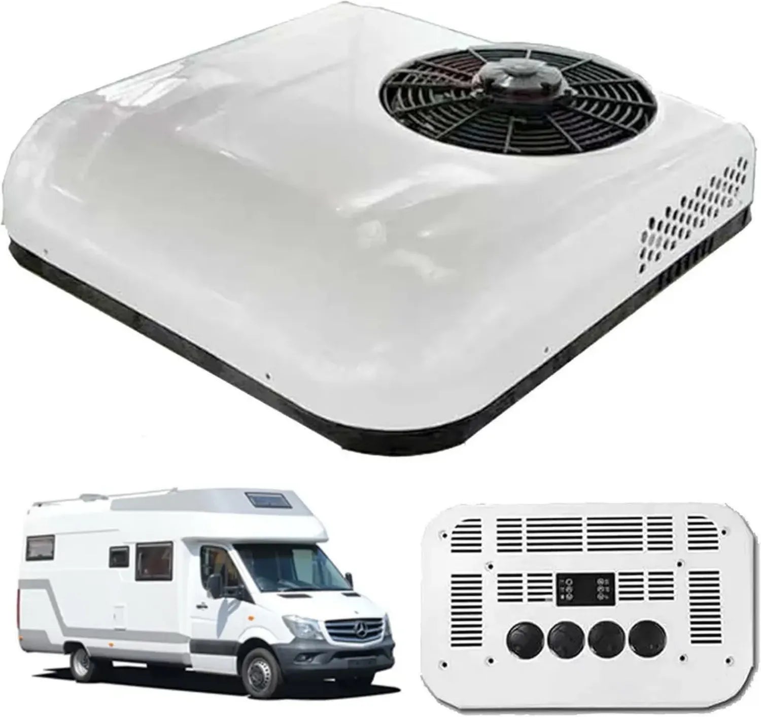 Climatizzatore Portatile 12V per Veicoli Recreativi e Fuoristrada, Bianco