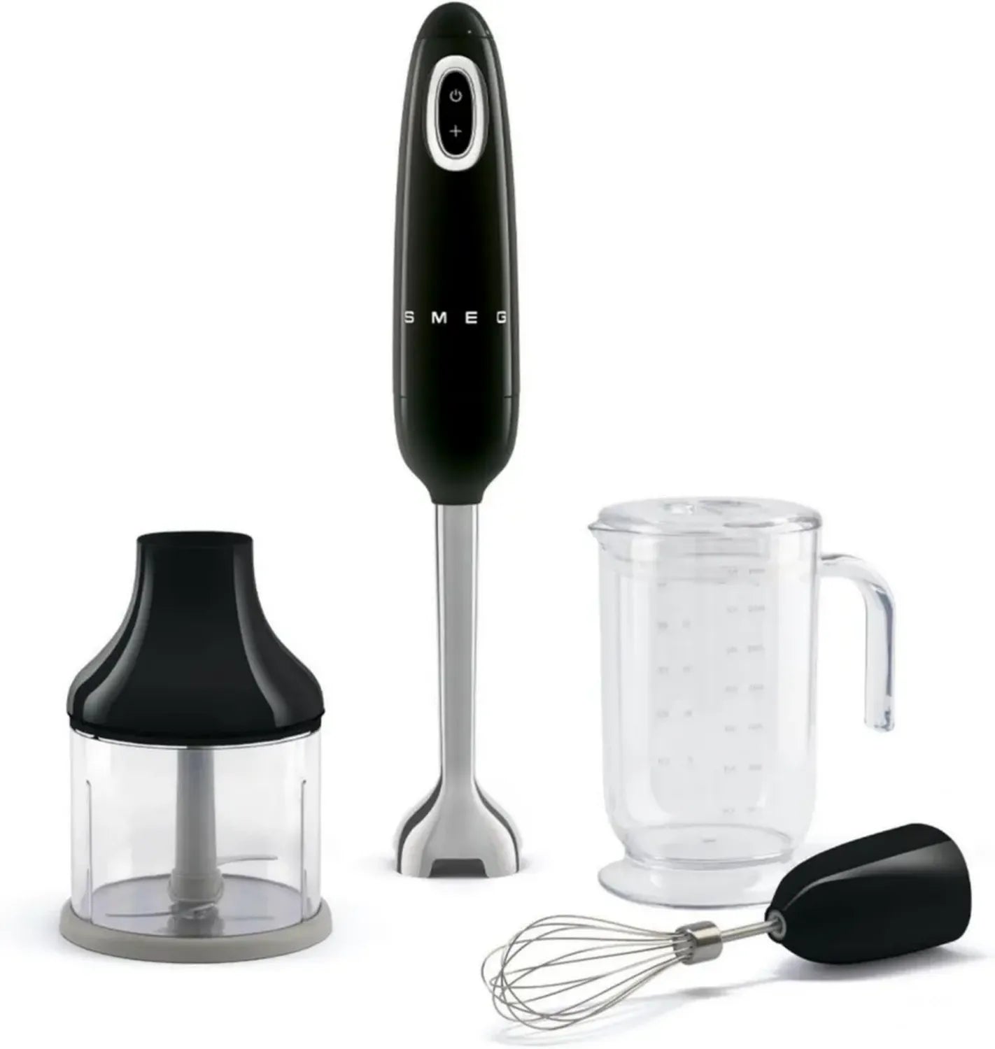 Frullatore Immersione Smeg 700W, Sistema Flowblend, Turbo, Nero
