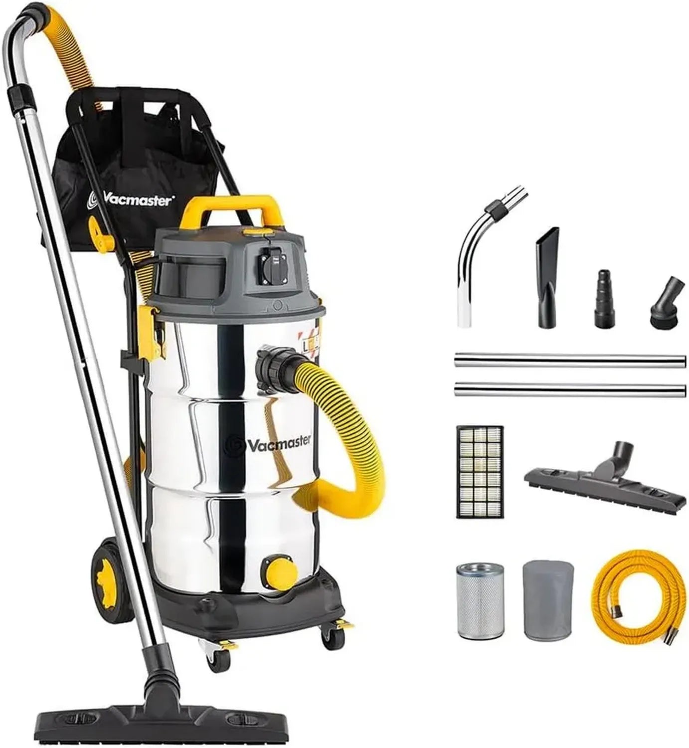 Aspirapolvere Industriale Vacmaster 1600W con Filtro HEPA 38L