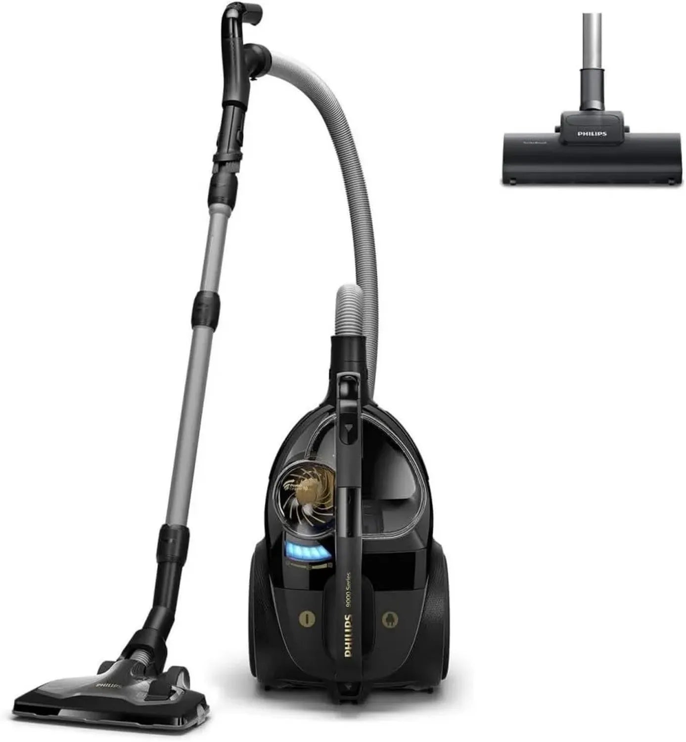 Philips Aspirapolvere Ciclonico Senza Sacchetto, Capacità 2.2 L, Nero