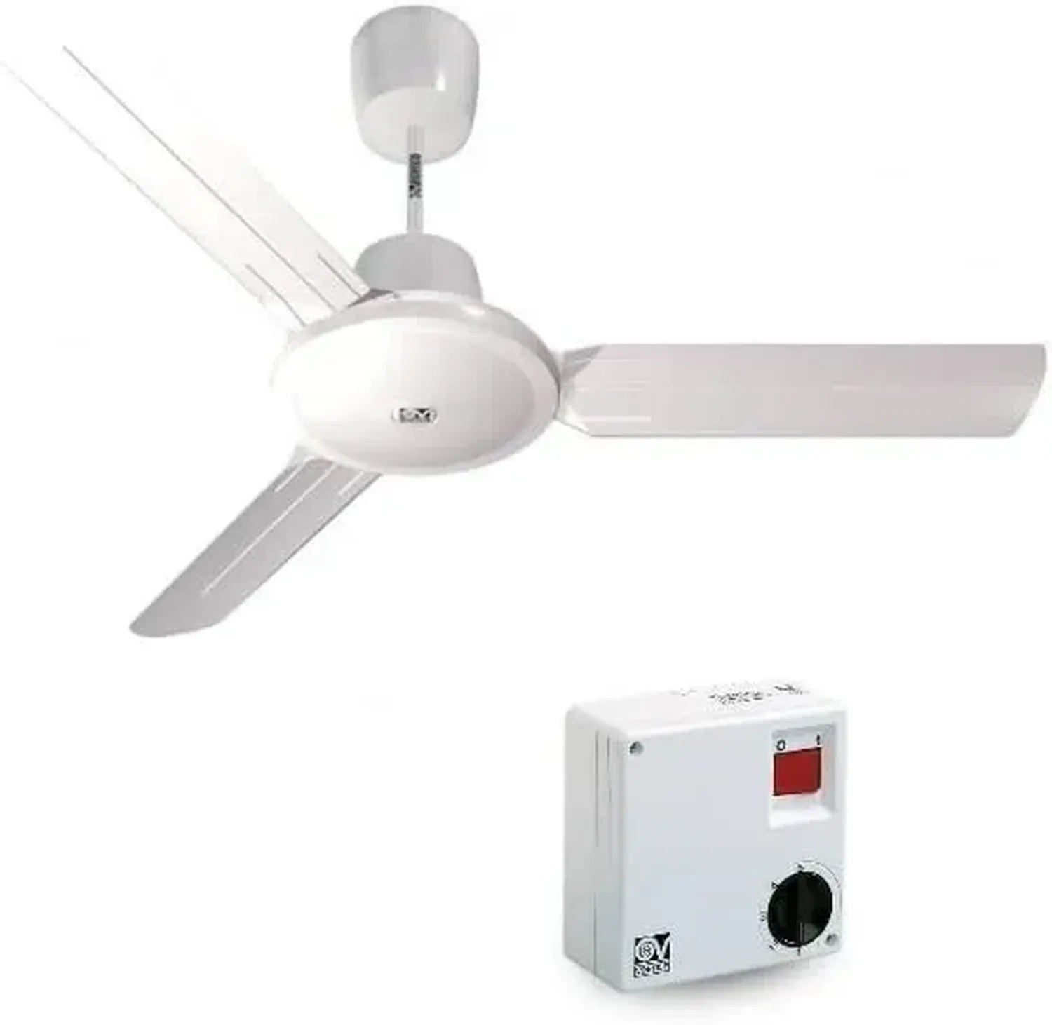 Ventilatore a Soffitto Nordik Evolution R 120/48 Bianco con Telecomando