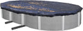 Copertura Ovale Blu per Piscina, Misura 6,4 x 12,5 m