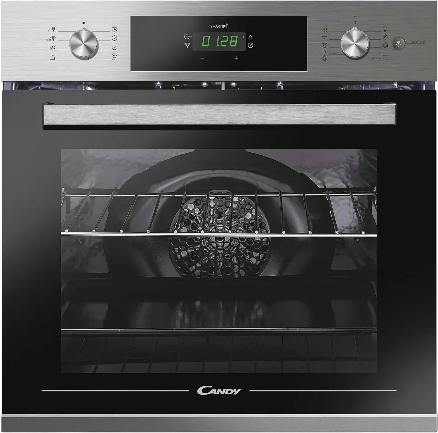 Forno Multifunzione da Incasso Candy con Vapore, 70L, Autopulente, Wi-Fi, Classe A, Acciaio Inox