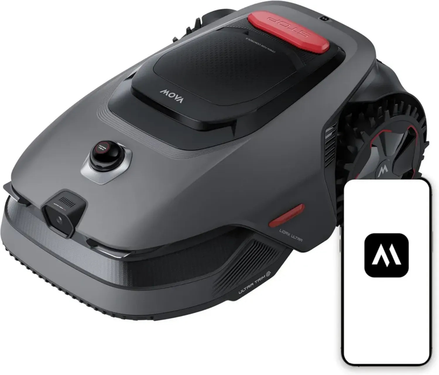 Robot Tagliaerba MOVA LiDAX Ultra 800, Senza Filo, 800 m², Mappatura 3D LiDAR e AI, Taglio Bordi 5 cm