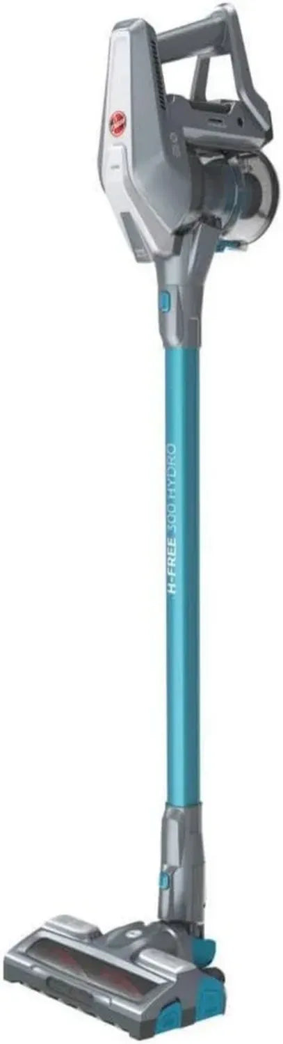 Hoover HF322YHM 011 Scopa Elettrica Senza Fili, Pulizia Efficiente 300 Hydro, 44.4W, Silenziosa 82 dB, Grigio/Blu