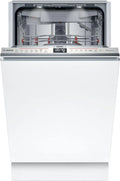 Lavastoviglie Smart Bosch Serie 6 da Incasso, 45 cm, 10 Coperti, Cestelli Regolabili, Motore EcoSilence, Display a Pavimento
