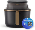 Friggitrice ad Aria Philips 3000 6.2L con Finestra, 16 Funzioni, Tecnologia RapidAir Plus, Riduzione Grassi, App Ricette, Facile Pulizia (NA332/09)
