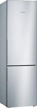 Bosch KGV39VLEAS Frigorifero Combinato Serie 4, Installazione Libera, Tecnologia LowFrost, Cassetti VitaFresh, Illuminazione LED, Acciaio Inox