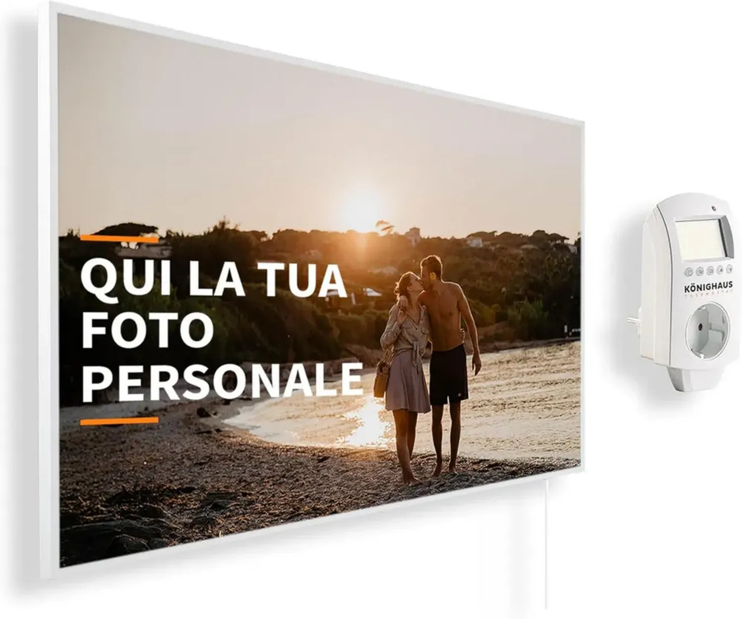 Quadro Riscaldante a Infrarossi Personalizzabile con Termostato - 800W