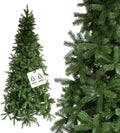 Albero di Natale Slim 180 cm in PVC, Design Elegante con 714 Rami, Ideale per Spazi Compatti, Base Stabile