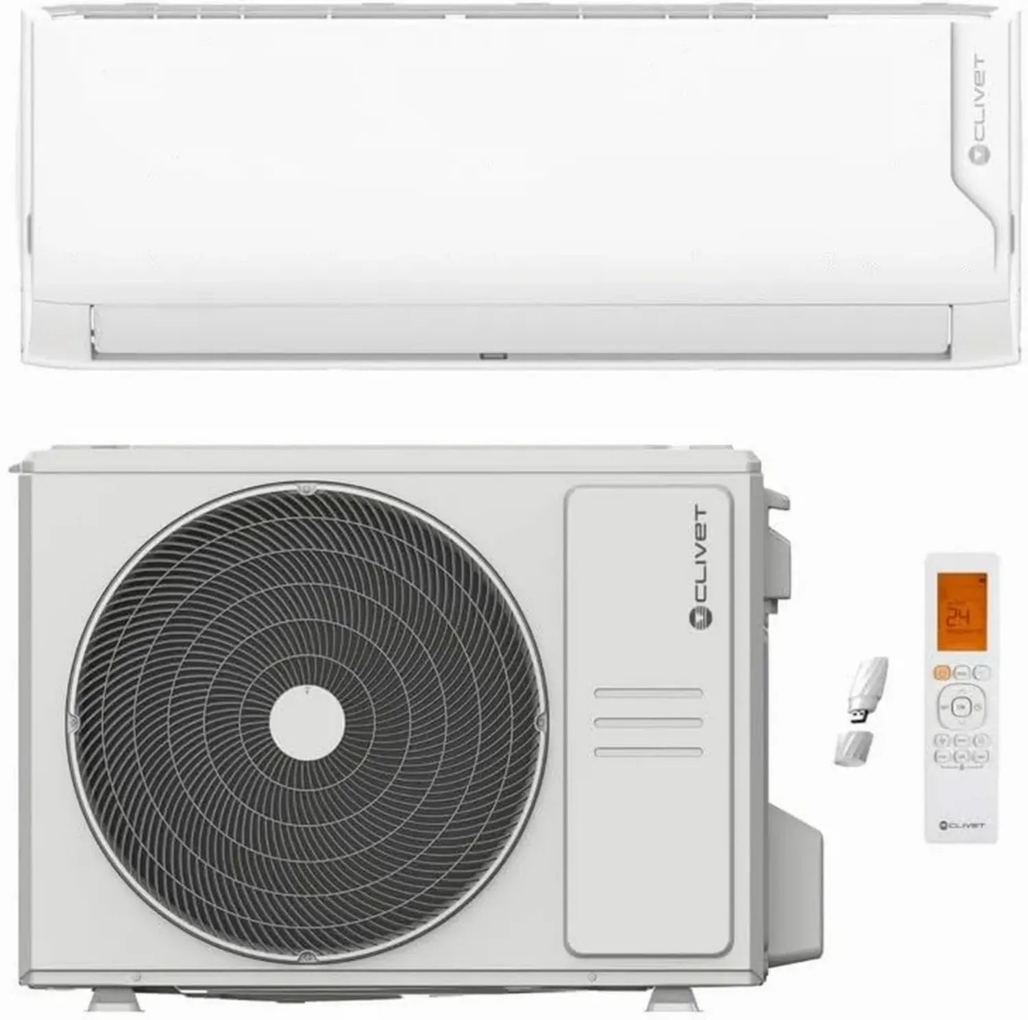 Climatizzatore Clivet Cristallo 9000 BTU Inverter A+++ WiFi R32 2024