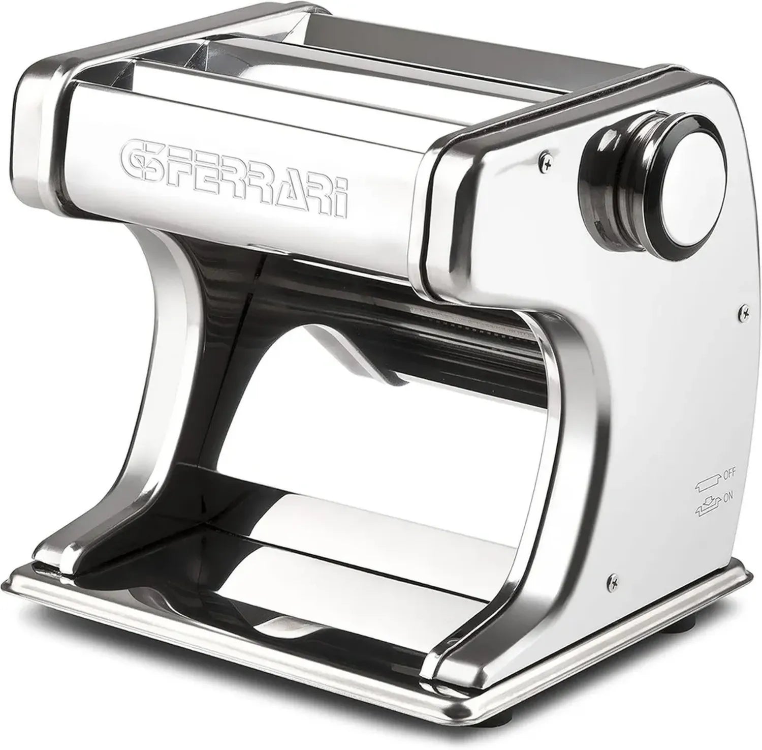 Macchina per Pasta Motorizzata G3 Ferrari, 70W, Acciaio Inox, 7 Regolazioni di Spessore, 3 Formati di Pasta
