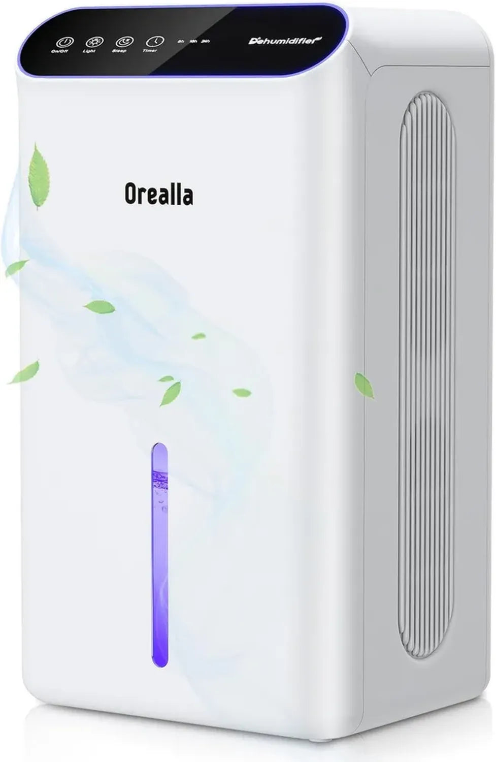Deumidificatore Portatile 2.5L Silenzioso con Spegnimento Automatico e Timer, Luci LED 7 Colori