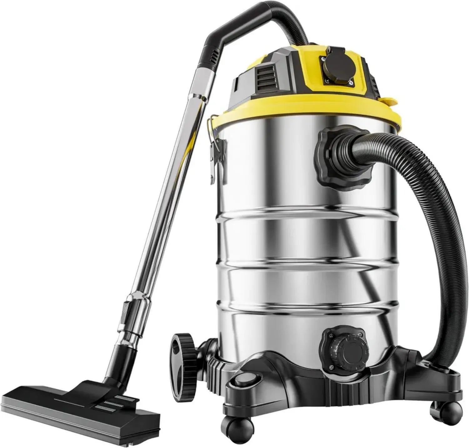 Aspirapolvere Industriale Monzana 30L 2200W Acciaio con Soffiaggio