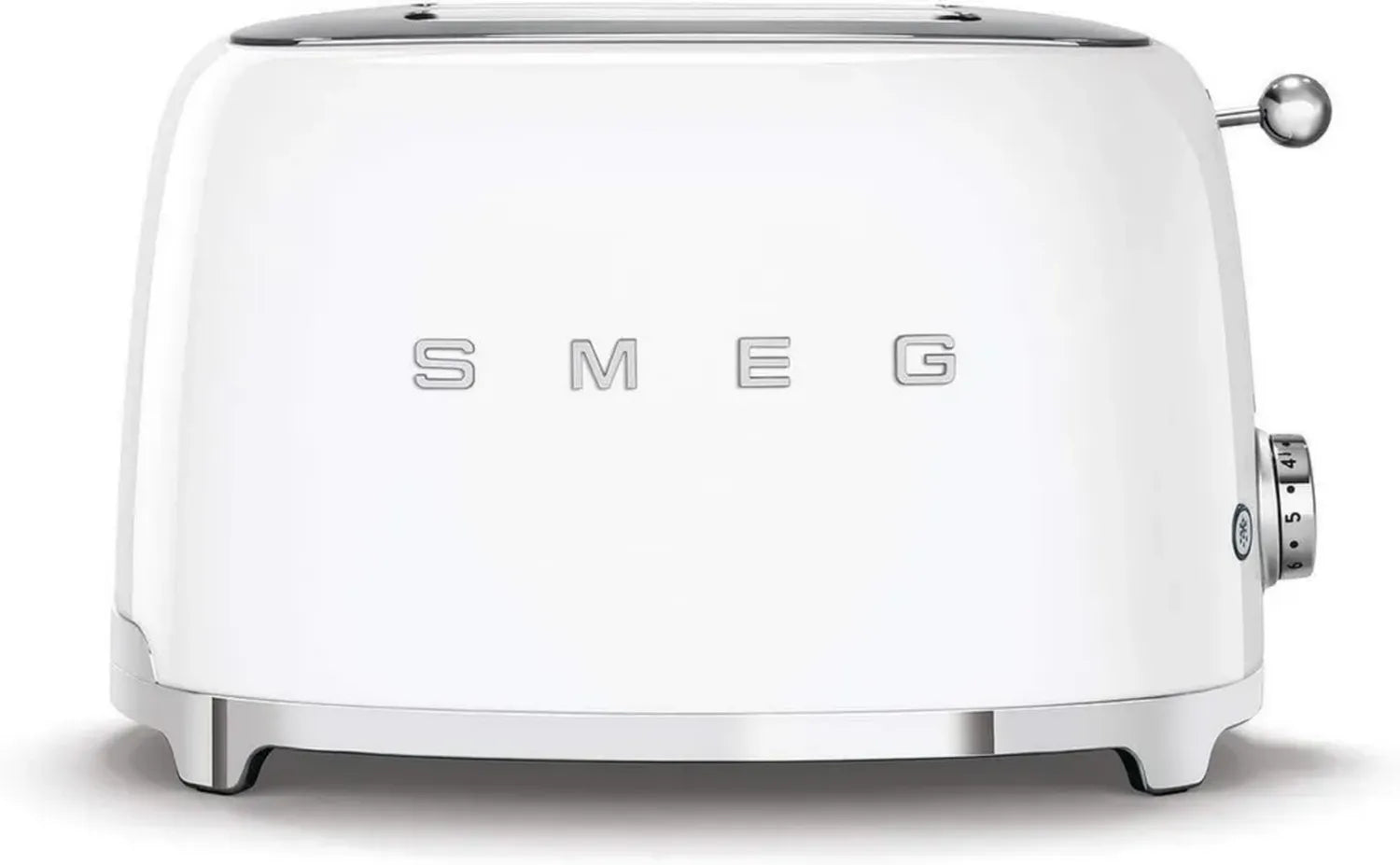 Smeg Tostapane 2x2, 6 Livelli, Funzioni Riscaldamento e Scongelamento, Bianco 950W